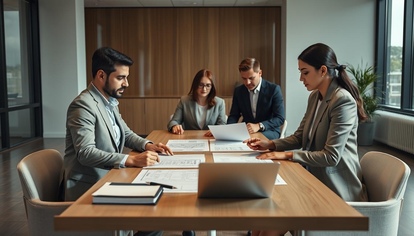 Business agreement signing
